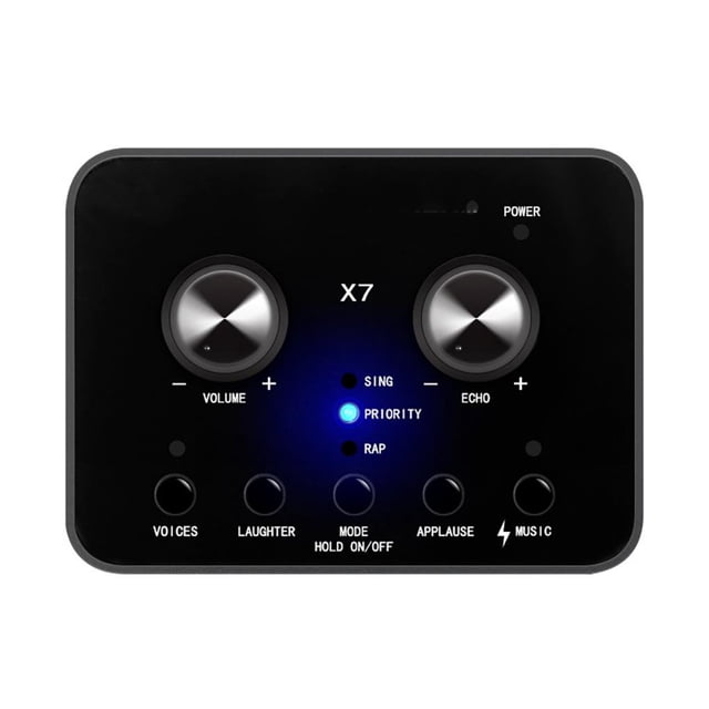 Sidaley Para computadora/portátil/tabletas 1pc auricular portátil micrófono con tarjeta de sonido cambiador de voz diferentes cambios de sonido Pohiks Sistemas de cine en casa