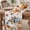 White, variant on Fall Pumpkin Squirrel Table Runner - 72 Inch Long Thanksgiving Birds Maple Leaf Wooden Cotton and Linen Blended Dress Scarves Farmhouse Table Runner for Kitchen Dining, Coffee Table, 13" x 72"