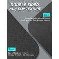 thumbnail image 6 of 6' x 4' Large 1/3 Inch Extra Thick Double-Sided Non Slip Professional TPE Yoga Mats for Women Men, 24 Sq.Ft Exercise Mat for Yoga, Pilates and Home Workout (Black）, 6 of 7
