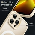 thumbnail image 6 of JETech Magnetic Case for iPhone 13 Pro 6.1-Inch, Compatible with MagSafe, Translucent Matte Back Camera Lens Full Protection Slim Shockproof Phone Cover (Light Gold), 6 of 6