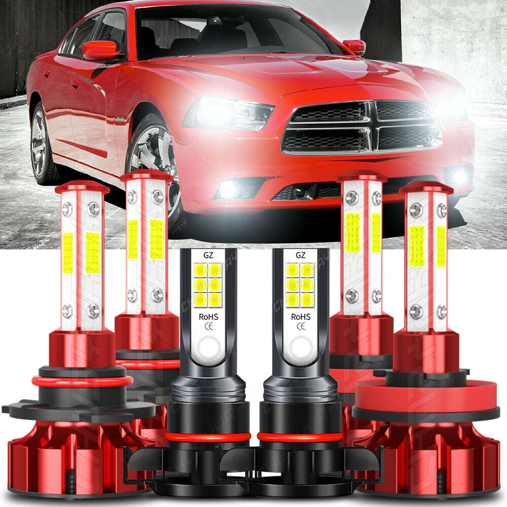2x 6000K Front Fog Lamp LED Bulbs White 2504 100W For Dodge Charger 2010-2014 