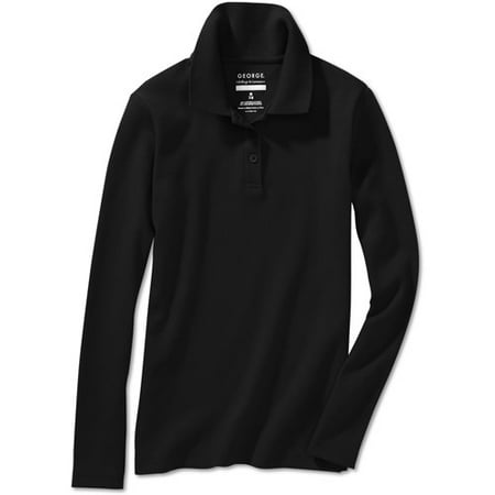 George Girls' Long Sleeve Polo Shirt