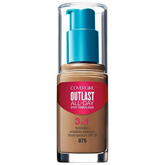 COVERGIRL Outlast All-Day Stay Fabulous 3-in-1 Foundation Soft Sable, 1 oz