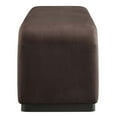 thumbnail image 3 of Accent Chair Bench Ottoman, Dark Brown, Velvet, Living Kitchen Cafe Bistro Hospitality Restaurant, Modern Contemporary Boutique HB36444, 3 of 9