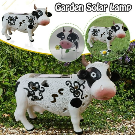 

Solar Garden Daisy Cow Light Lawn Outdoor LED Decor Changing Colour