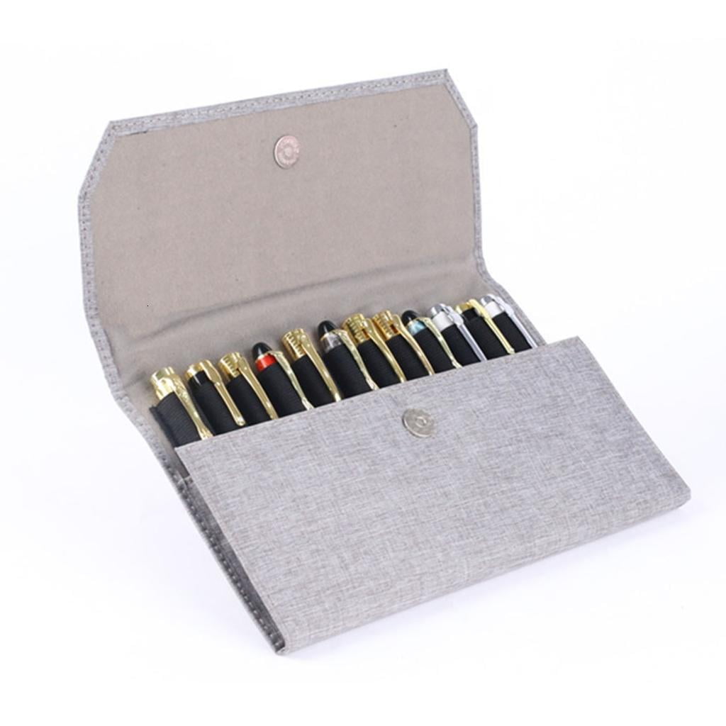 Giaone Pen Bag 12 Compartments Soft Lining Magnetic Closure Design for Fountain Pen