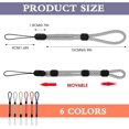 thumbnail image 2 of Amaxiu 6 Pcs Hand Wrist Strap Lanyards, Adjustable Phone Short Wrist Lanyards, Universal Strap for Camera, Keys, Wallet, USB Flash(Black, Gray-White, Fluorescent Green, Blue, Orange, Rose Red), 2 of 7