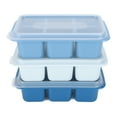thumbnail image 6 of Versatile Silicone Freezer Molds, Easy Ice Release for Ice, Baby Food Storage, Cold Brew Cubes, and More, with Removable Lids and Portion Control, Dishwasher Safe (3Pcs), 6 of 8