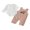 White, variant on BemeyourBBs Baby Boy Fall Outfit Long Sleeve Romper Plaid Overall Pants 2 Pcs Set