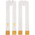 thumbnail image 6 of Comfortable Church Clergy Sash Stole with Embroidery Crossed Tassels for Pastors Priests Religious Ceremony Accessory, 6 of 9
