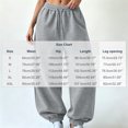 thumbnail image 3 of Karymi Solid Casual Sweatpants Women, Balloon Long Pants, Drawstring Elastic Waist Relaxed Fit Elastic Cuffs with Side Pockets, 3 of 7