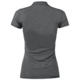thumbnail image 3 of Ma Croix Womens Pique Polo Shirts Dry Comfort Slim Fit Casual Short Sleeve Top, 3 of 4