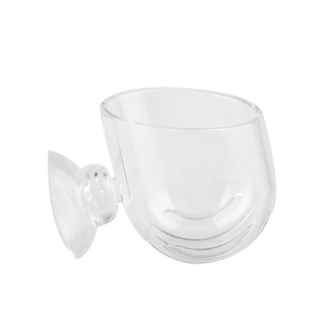 Vaso de alimentación acrílico ANGGREK Taza de Gusano rojo transparente