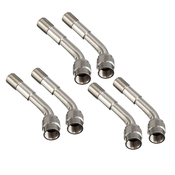 6pcs Tyre Valve Extension Adaptor Car Tire Stem Extender 135 Degree