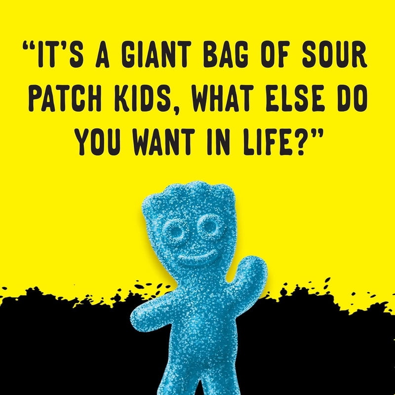 Blue Raspberry Sour Gummies – Bulk 5 LB Bag, Kid-Shaped Chewy Candy for Parties, Buffets, Halloween & Snacking