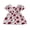 Red Rose, variant on BemeyourBBs Kids Toddler Baby Girl Summer Smocked Dress Cute Little Girl Sundress Short Sleeve Square Neck Pleated Flower Print Casual Princess Party Dress Clothes