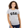 thumbnail image 3 of United States of America USA Patriot Womens Slim Fit Graphic Tee Brisco Brands S, 3 of 6