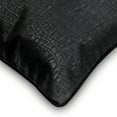 thumbnail image 2 of Cushion Cover For Chair, Decorative Pillow Covers 14x14 inch (35x35 cm) Black, Faux Leather Throw Pillow Covers, Handmade Pillow Covers, Solid Color Halloween Decorations - Paved Black, 2 of 5