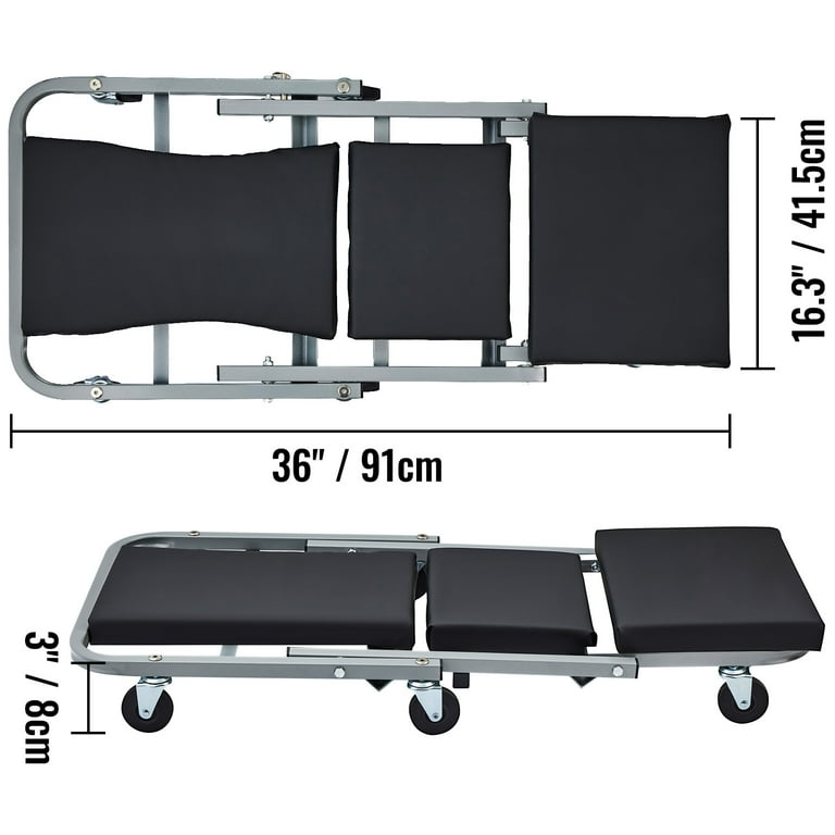 KFFKFF 36'' 2 in 1 Z Creeper 300 lbs, Sleek Low Profile KFFKFF 36'' 2 in 1 Z Creeper 300 lbs, Sleek Low Profile