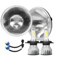 thumbnail image 1 of Bombillas LED para faros delanteros IHNZCB H4/9003 + Carcasa redonda de 18 cm, 1 of 7