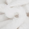 thumbnail image 4 of OGLCCG Girl's Faux Fur Coat Long Sleeve Button Front Fuzzy Hooded Cropped Jacket Fall Winter Fluffy Sherpa Coat(White,12-13Years), 4 of 8