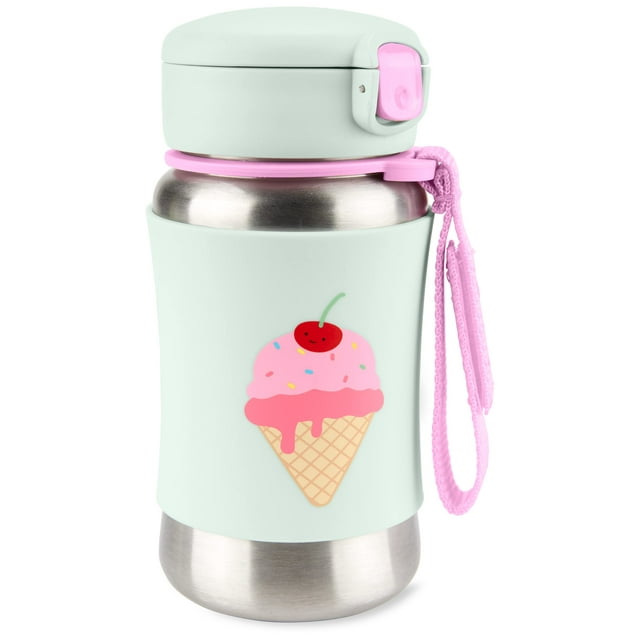 Vaso para Niños Pequeños con Sorbete Skip Hop Sparks de Acero Inoxidable - Diseño Helado
