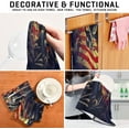 thumbnail image 7 of Dreamtimes American Flag Riders Kitchen Towels 18x28inch Ultra Soft Absorbent Quick Drying Kitchen Dish Towels Washable Cleaning Cloths Hand Towels Tea and Bar Towels, 1 Pack, 7 of 7