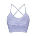 thumbnail image 5 of Linfrsh Women Sports Bra Bikini Tops Scoop Neck Bathing Suits Top Padded Swim Crop Tops Only(Purple,S), 5 of 6