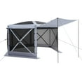 thumbnail image 2 of 12x12 FT Pop-Up Gazebo Screen Tent with Removable Top, 6-Sided Quick Setup Camping Canopy, 2 of 7