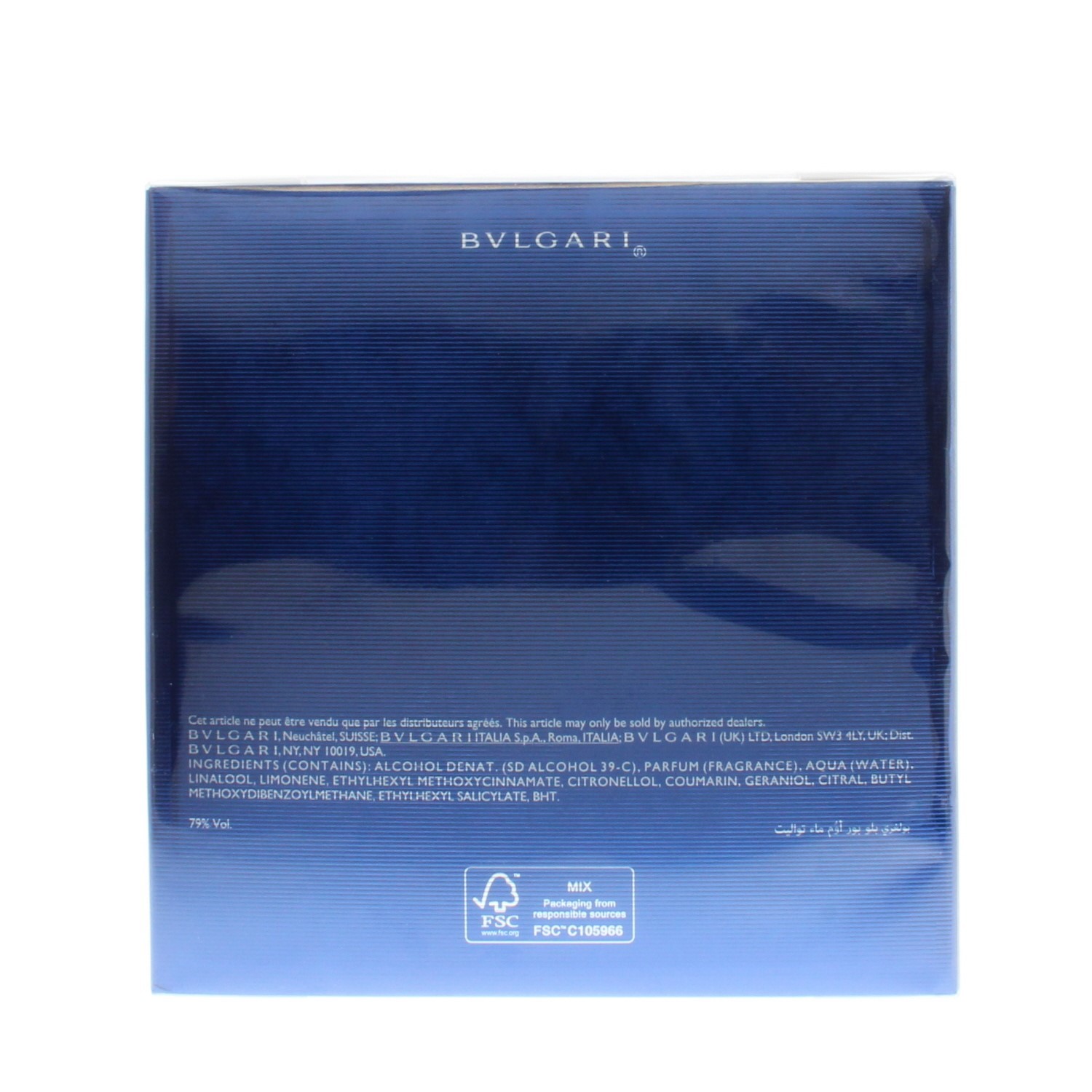 Bvlgari BLV Homme Eau de Toilette Spray for Men, 3.4 oz