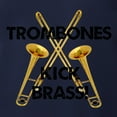 thumbnail image 3 of CafePress - Trombones Kick Brass Long Sleeve T Shirt - Mens Hooded Shirt, 3 of 3