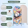 thumbnail image 3 of Baseball Sports Arch Backdrop Cover, Spandex Fitted Wedding Arch Cover, Minimalist Geometric Smear Art Round Top Stand Covers for Birthday Ceremony Bridal Shower Party Decor 5x2.1 Ft, 3 of 9