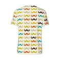thumbnail image 2 of Daiia Colorful Mustache Mens Baseball Jersey Button Down Shirts Short Sleeve Sports Uniforms-Medium, 2 of 9