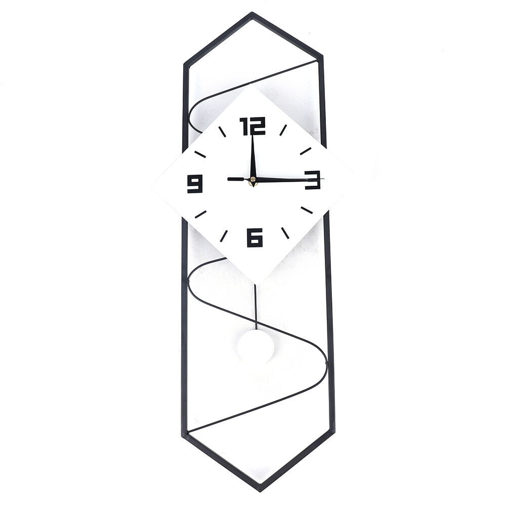 Metal Silent Huge Swing Wall Clock Modern Office/Home Pendulum Clock