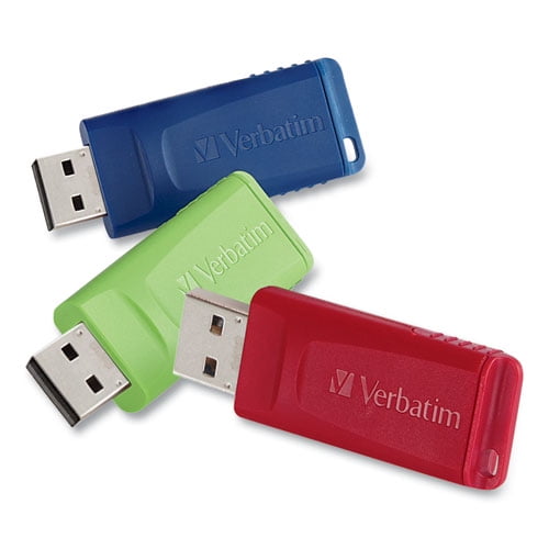Store 'n' Go USB Flash Drive, 4 GB, Assorted Colors, 3/Pack Store 'n' Go USB Flash Drive, 4 GB, Assorted Colors, 3/Pack