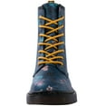 thumbnail image 4 of GLOBALWIN Women's Lace-up Blue Floral Print Ankle Bootie Military Combat Boots Size 6.5M, 4 of 7