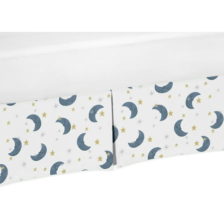 UPC: 0846480090182 | Moon and Stars Dust Ruffle Crib Skirt by Sweet JoJo Designs