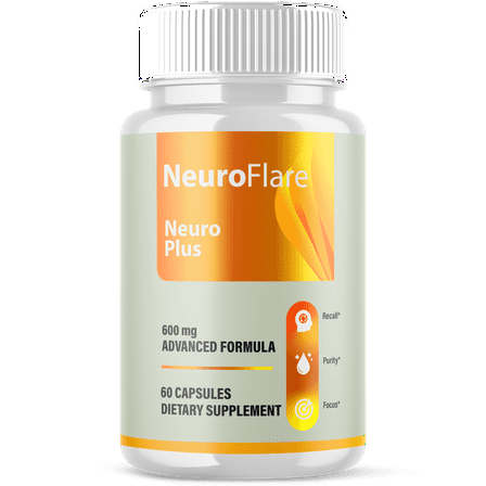Neuro Flare Advanced Formula Brain Support Pills Maximum Strength Supplement NeuroFlare 60 Capsules