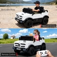 thumbnail image 4 of BKIRNP 12V Ride on Toys Electric Car,Licensed Mercedes-Benz Unimog w/Parent Remote Control,Age for 1-4 Boys,Girls,Kids,White, 4 of 7