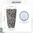 thumbnail image 4 of KLL Brown Moose with Pinecones Print 40oz Stainless Steel Insulated Car Cup with Spillproof Lid - Keep Your Drink Hot or Cold on the Go-Without Straw, 4 of 8