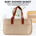 thumbnail image 3 of Baby Diaper Storage Basket - Portable Baby Diaper Bag, Nursery Storage Box, Car Storage Basket, 3 of 5