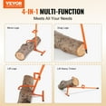 thumbnail image 2 of VEVOR Timberjack Log Lifter 4 in 1 Log Roller 46.5 in Logging Forestry Multitool, 2 of 9