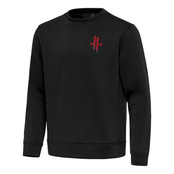 Men's Antigua  Black Houston Rockets Relevant Pullover Sweatshirt