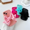 thumbnail image 2 of Cute Bow Knot Curly Wave Frame Soft Compatible with iPhone Case (Black,iPhone 11), 2 of 8