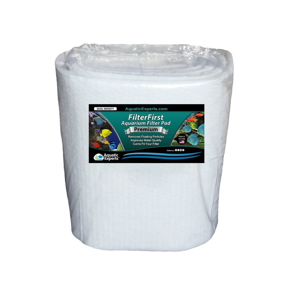 Aquarium Filter Pad FilterFirst True Dual Density Aquarium Filter Media Roll 18 inch by 12