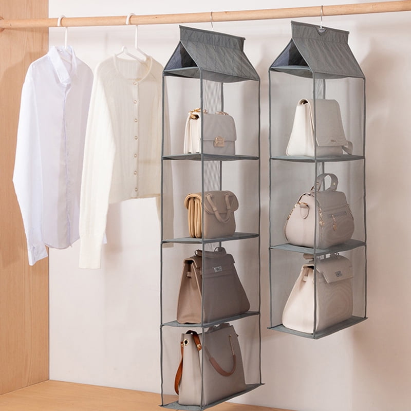 Hanging bags in closet best sale