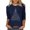 Navy-aa1, variant on Ltctricy Women's Tunic Tops 3/4 Length Sleeve Crew Neck Curved Hem Christmas Printed Ribbed Knit T Shirts Casual Tee Blouses(White,X-Large)