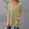 thumbnail image 1 of Camiseta Sexy de otoño para mujer, camiseta elástica, ropa de estilo de tendencia para mujer, camiseta ajustada, Tops informales de manga larga para mujer 2022, 1 of 5