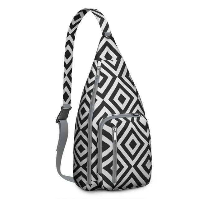 Sac à Dos à Bandoulière Classique à Carreaux Buffalo - Sac Bandoulière à Carreaux Rouges et Noirs, Sac à la Mode pour les Voyages d'Hiver