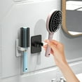 thumbnail image 6 of CHIKANSTORE Hair Brush Holder, 4PCS Adjustable Wall Mount Hair Brush Organizer, Self-Adhesive Hairbrush Holder Organizer, No Drilling Blow Dryer Hanger Wall Mount for Bathroom, 6 of 7